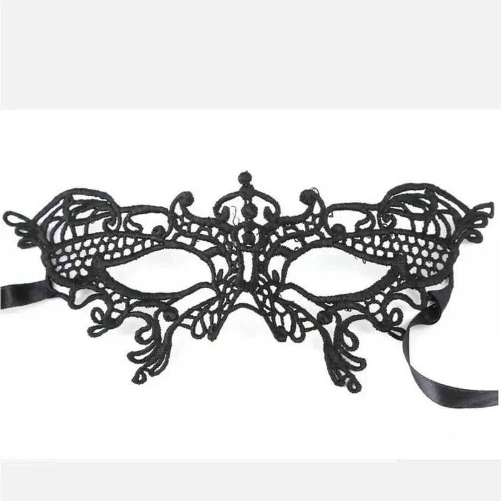 Sexy Women Lady Girl Black Lace Eye Mask for Halloween Masquerade Party US
